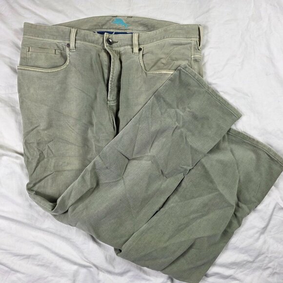 Tommy Bahama Boracay Brushed Twill Mens Size 36x30 Gray Pants Casual Walking